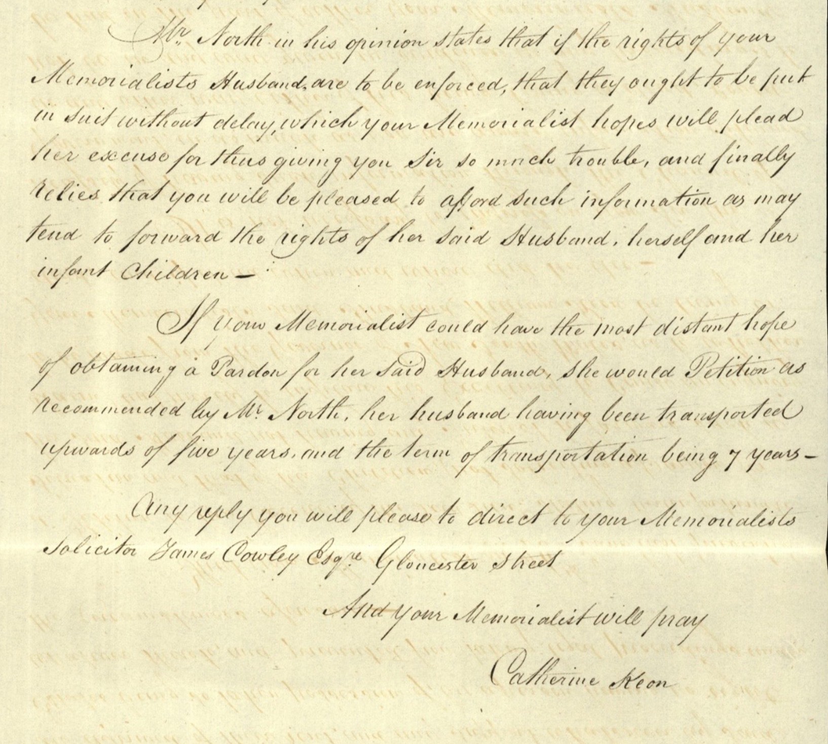 Catherine Keon's petition