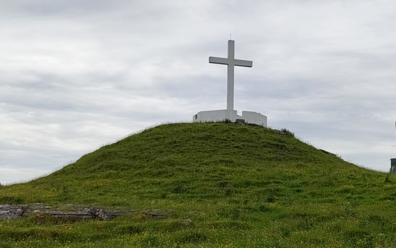 The cross on Sheemore Hill